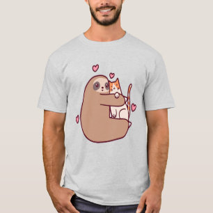 Sloths and Cats Are Best Friends T-Shirt