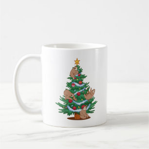 SLOTHS CHRISTMAS TREE  COFFEE MUG