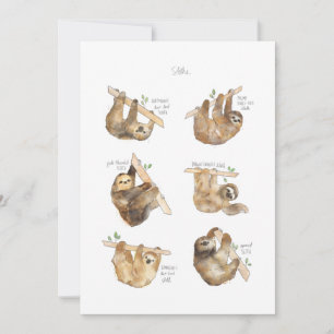 Sloths Classic Invitation