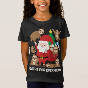 Sloths For Everybody Funny Cute Winter Christmas G T-Shirt