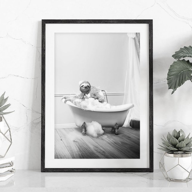 Sloths in a bathtub Poster (Creator Uploaded)
