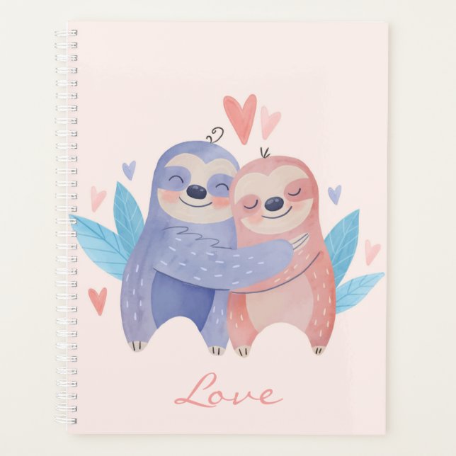 Sloths in Love Planner (Front)