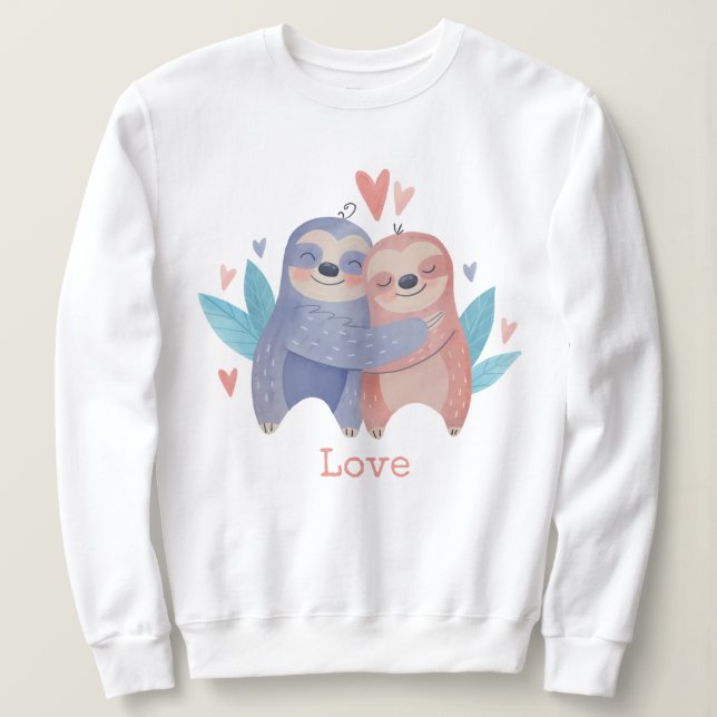 Sloths in Love Sweatshirt (Design Front)