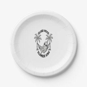 Sloth's Island Paper Plate
