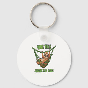 Sloth's Jungle Nap Key Ring