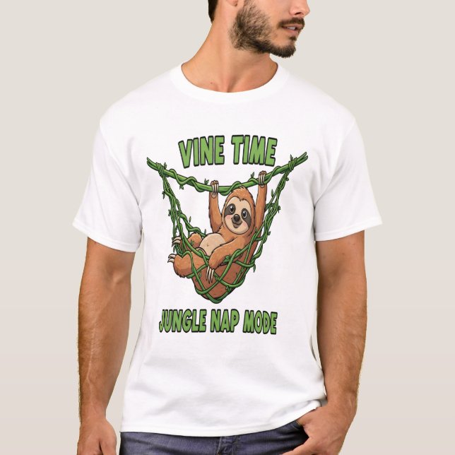 Sloth's Jungle Nap T-Shirt (Front)