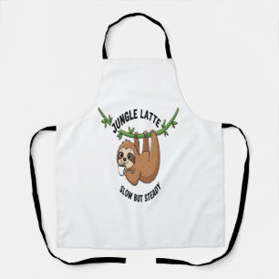Sloth's Morning Coffee Apron