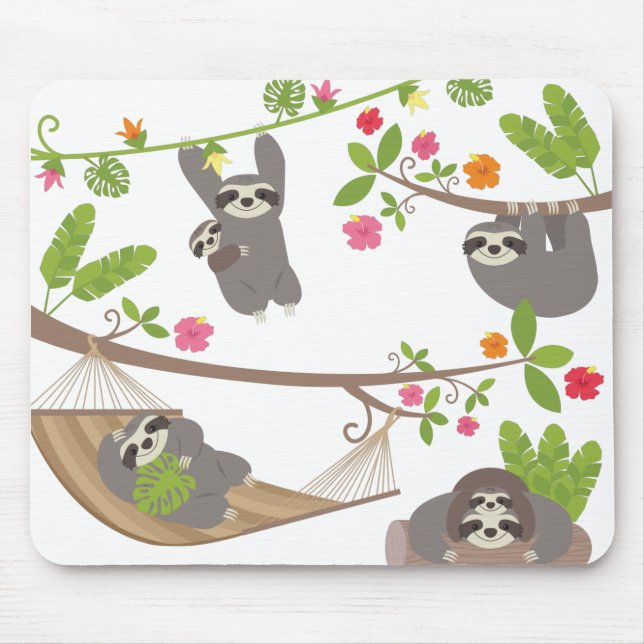 Sloths Mouse Mat (Front)