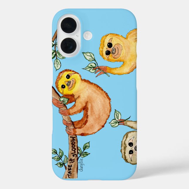 Sloths Say Slow Down Case-Mate iPhone Case (Back)
