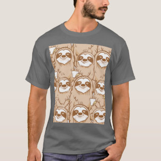 sloths with coffee Graphic T-Shirt