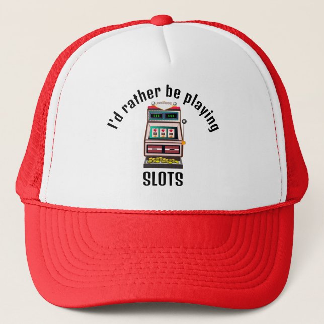 Slots Gambling Design Hat (Front)
