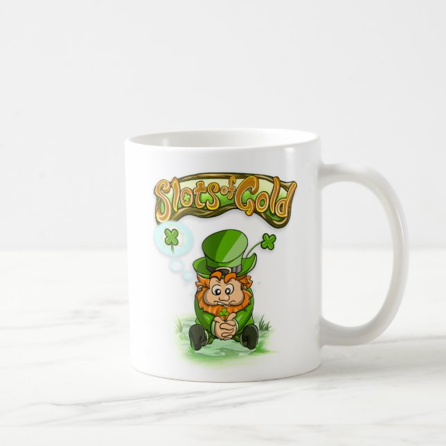 Slots of Gold Four Leaf Clover Mug (Right)