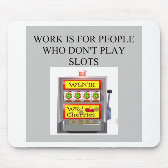 slots player casino gambler mouse mat (Front)