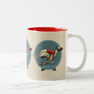 Sloughi Coursing Two-Tone Coffee Mug