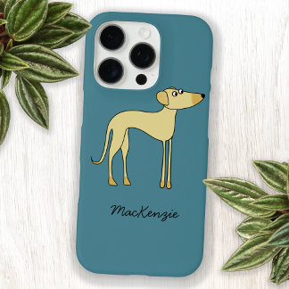 Sloughi Dog Personalised Name iPhone 16 Case