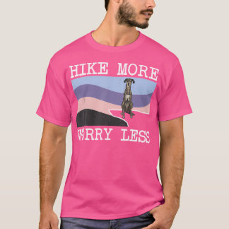 Sloughi Hike More Worry Less Graphic Hiking T-Shirt