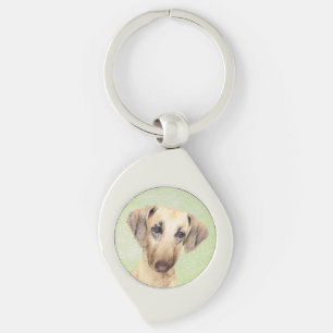 Sloughis Painting - Cute Original Dog Art Key Ring