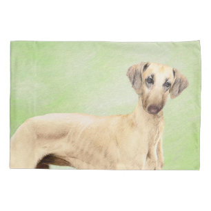 Sloughis Painting - Cute Original Dog Art Pillowcase