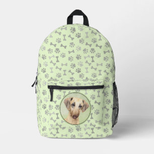 Sloughis Painting - Cute Original Dog Art Printed Backpack