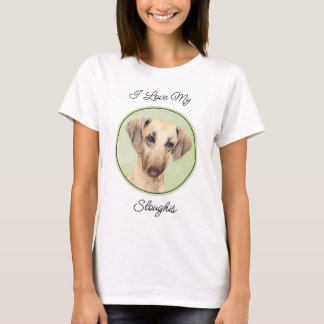 Sloughis Painting - Cute Original Dog Art T-Shirt