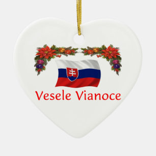 Slovak Christmas Ceramic Tree Decoration