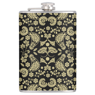 Slovak Country Folk Art Hip Flask