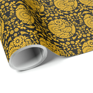 Slovak Country Folk Art Wrapping Paper