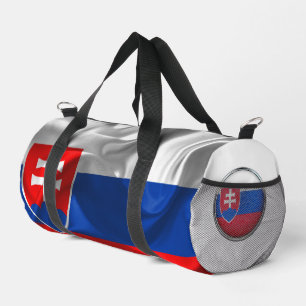 Slovak flag duffle bag