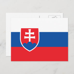 Slovak Flag, Flag of Slovakia Postcard