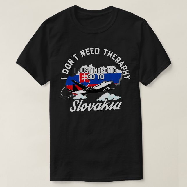 Slovak Flag I Slovakia Flag I Vacation Slovakia  T-Shirt (Design Front)