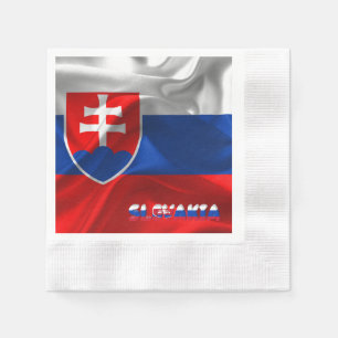 Slovak flag napkin
