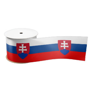 Slovak flag satin ribbon