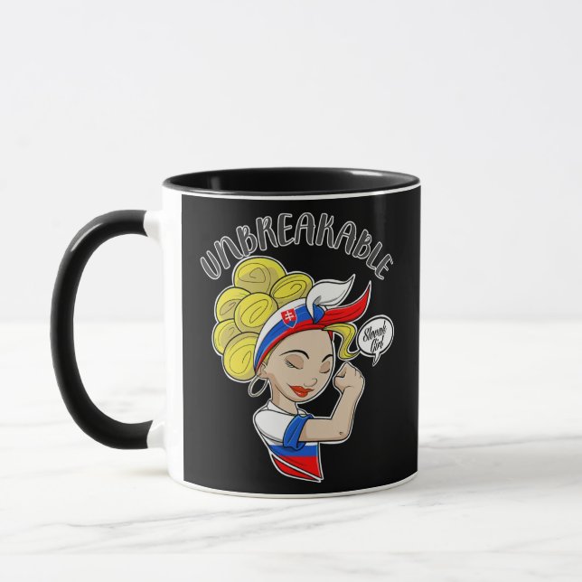 Slovak Girl Unbreakable I Slovak Heritage I Mug (Left)