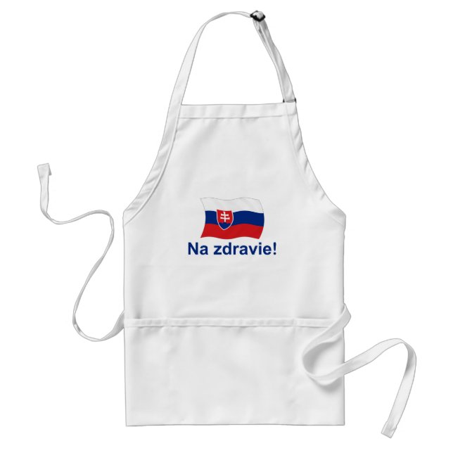 Slovak Na Zdravie! (To your health!) Standard Apron (Front)