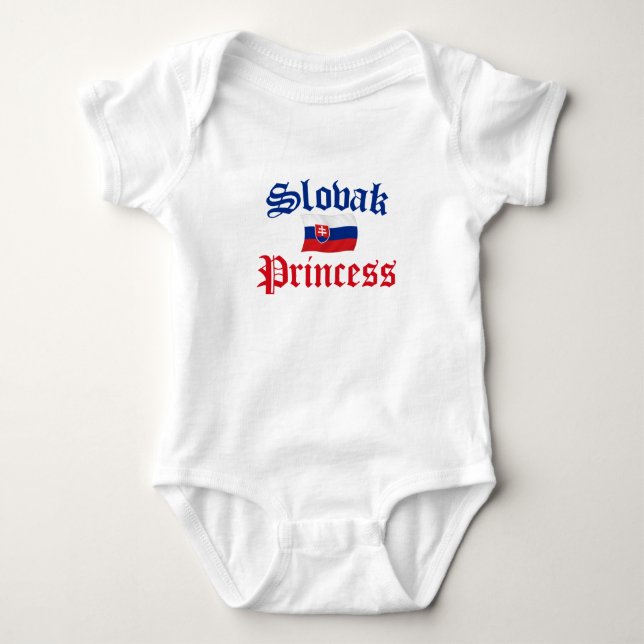 Slovak Princess Baby Bodysuit (Front)