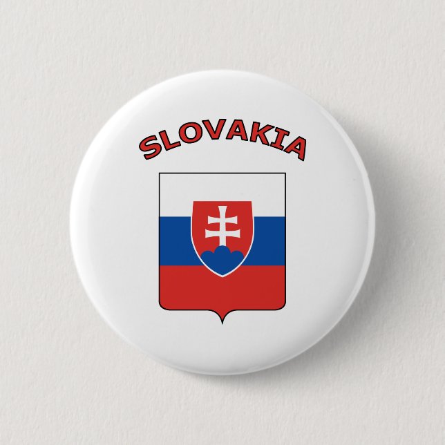 Slovakia 6 Cm Round Badge (Front)