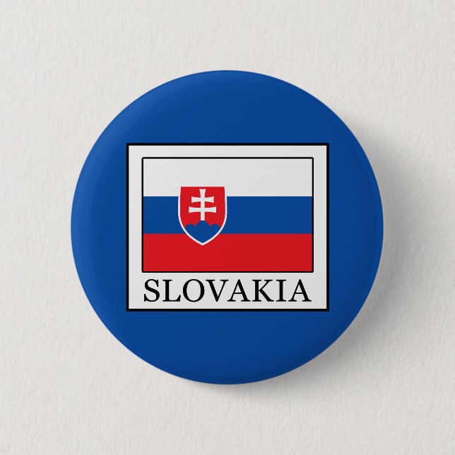 Slovakia 6 Cm Round Badge (Front)