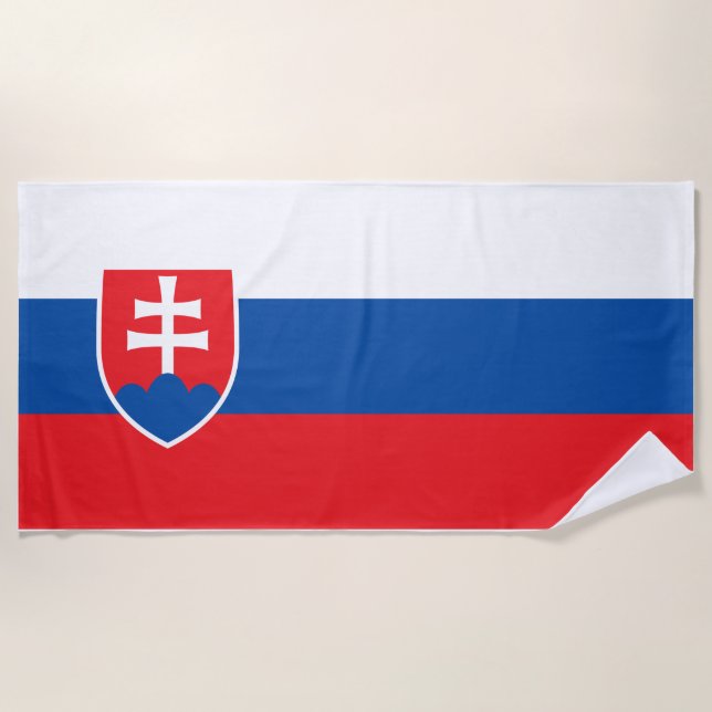 Slovakia Beach Towel (Front)