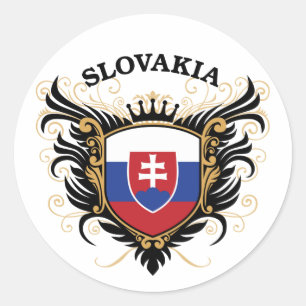 Slovakia Classic Round Sticker