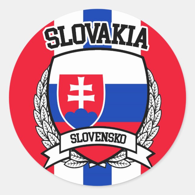 Slovakia Classic Round Sticker (Front)