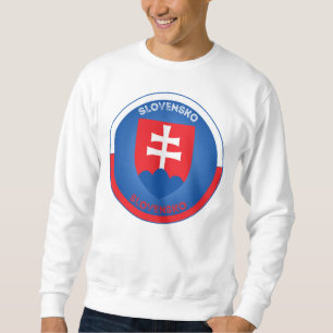 Slovakia Coat of Arms Circle Shape Sweatshirt