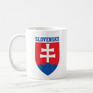 Slovakia coat of arms coffee mug