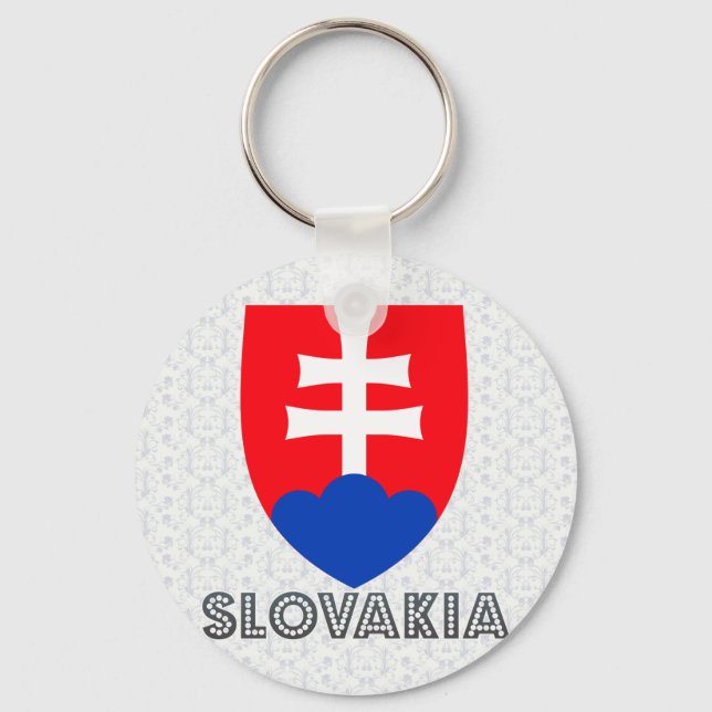 Slovakia Coat of Arms Key Ring (Front)