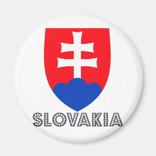 Slovakia Coat of Arms Magnet
