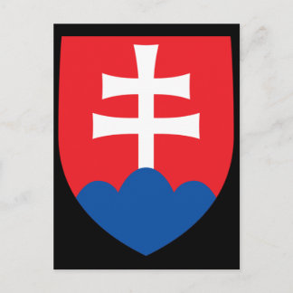 slovakia coat postcard