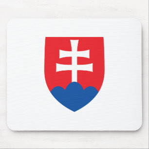 slovakia country coat arms symbol emblem cross mouse mat