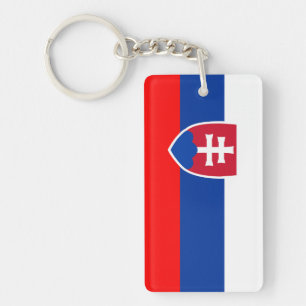Slovakia country flag spanish nation symbol key ring