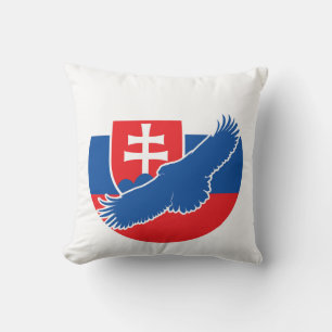 Slovakia Eagle Slovak National Animal Flag Cushion