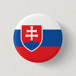 Slovakia Flag 3 Cm Round Badge