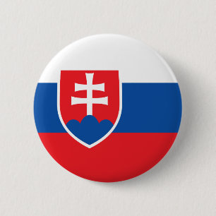 Slovakia Flag 6 Cm Round Badge